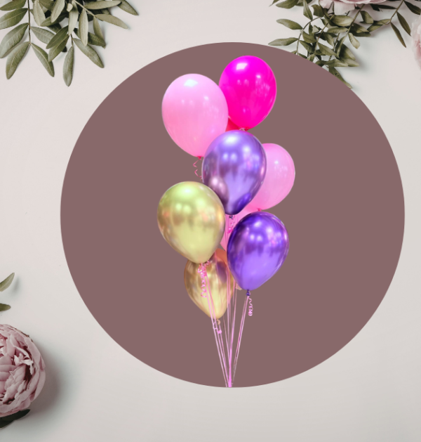 5 Bouquet de Globos de Multi Colores