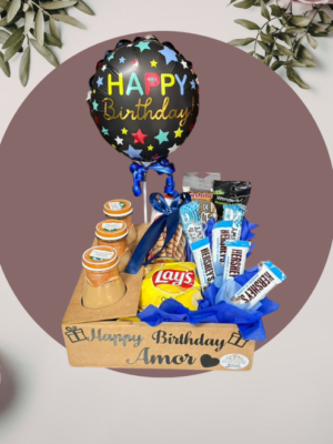 Caja Sorpresa con Globo y Snacks