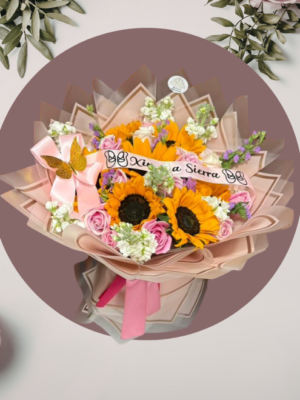 Ramo Girasol & Rosas