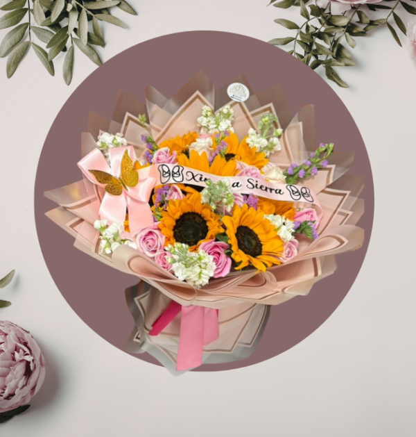 Ramo Girasol & Rosas
