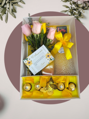 12 Caja Sorpresa Floral con Dulces