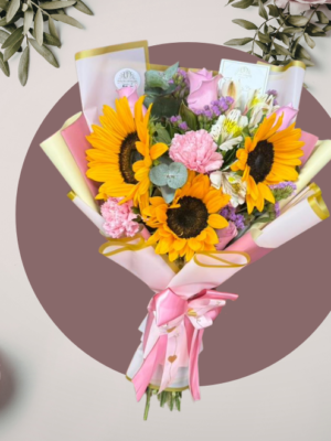 Ramo Mixto de Girasoles y Flores
