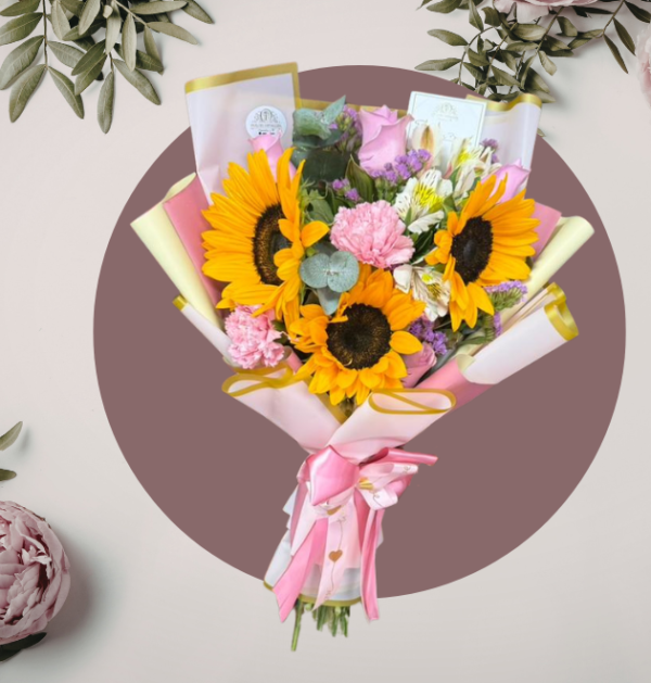 Ramo Mixto de Girasoles y Flores