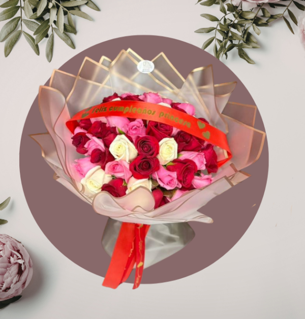 Ramo de Rosas Premium Mixtas