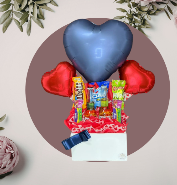 Caja Sorpresa con Globos y Dulces
