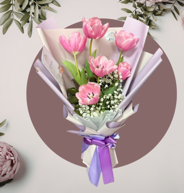 Ramo de Tulipanes Rosados