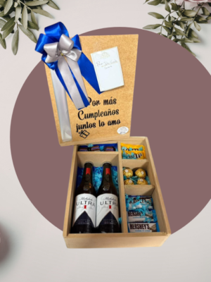Caja Sorpresa con Cervezas y Dulces