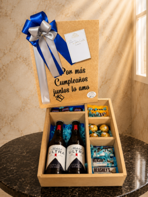 Caja Sorpresa con Cervezas y Dulces