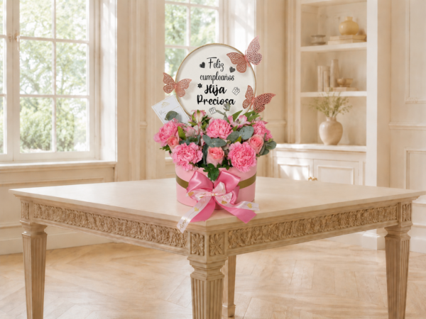 Detalles Dama (26) Caja Floral “Hija Preciosa”