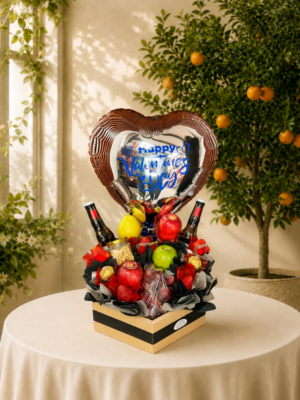 Caja de Frutas con Globo