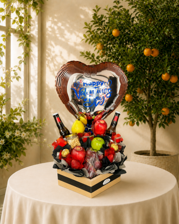 Caja de Frutas con Globo