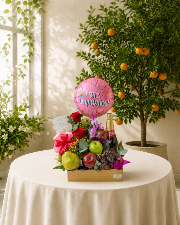 Arreglo Frutal de Cumpleaños para Dama