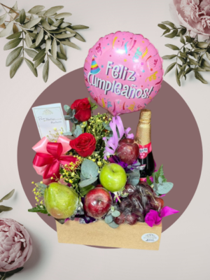 Arreglo Frutal de Cumpleaños para Dama