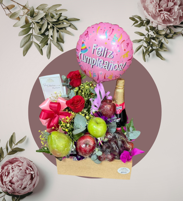 Arreglo Frutal de Cumpleaños para Dama