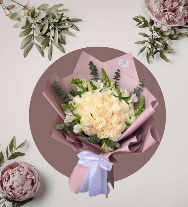 Ramo de Rosas Blancas Premium