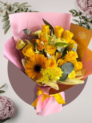 Ramo Floral Sol Dorado
