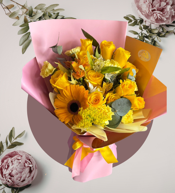 Ramo Floral Sol Dorado