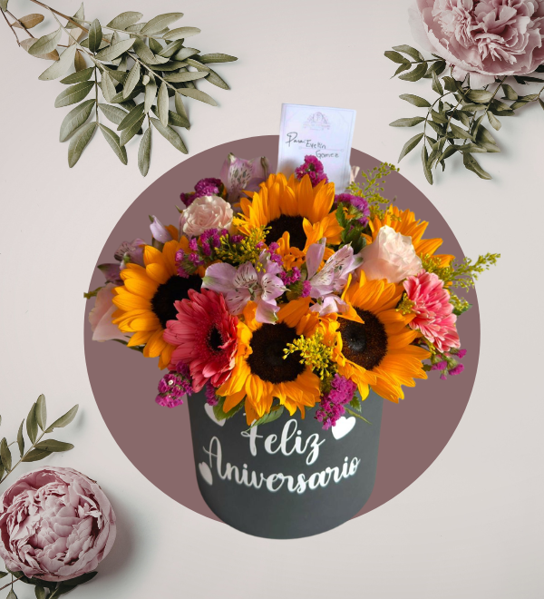 Arreglo Floral de Girasoles para Dama