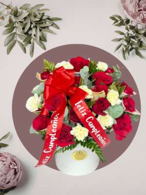 Arreglo Floral Clásico de Rosas Rojas