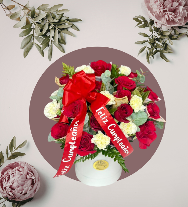 Arreglo Floral Clásico de Rosas Rojas